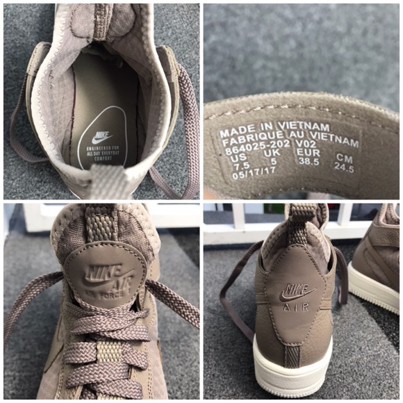 NWT Nike Air Force 1 Ultraforce Mid Sepia Stone W - Picture 7 of 8